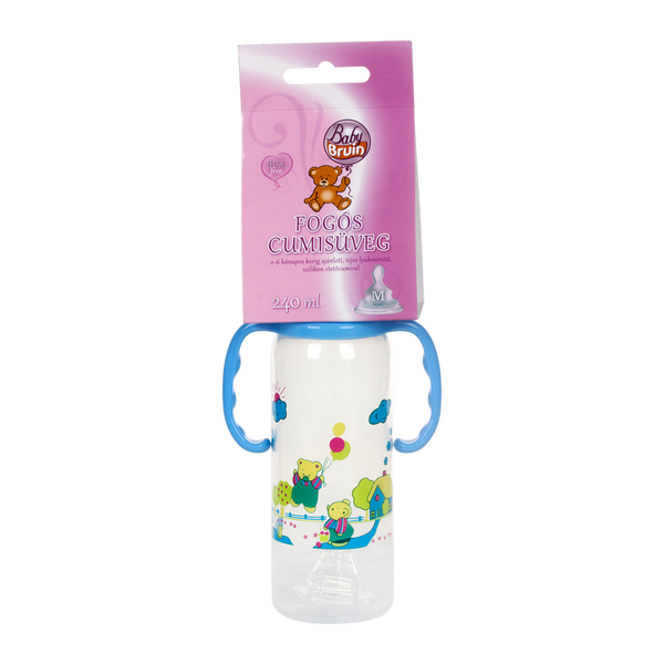 Baby Bruin polipropilén fogantyús cumisüveg BPA mentes 240ml - Kép
