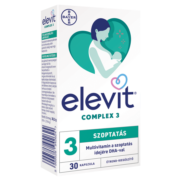 Elevit Complex 3 multivitamin lágyzselatin kapszula, 30 db - Kép 2