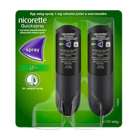 Nicorette Quickspray 1 mg/adag oldatos spray 2x13,2ml - Kép