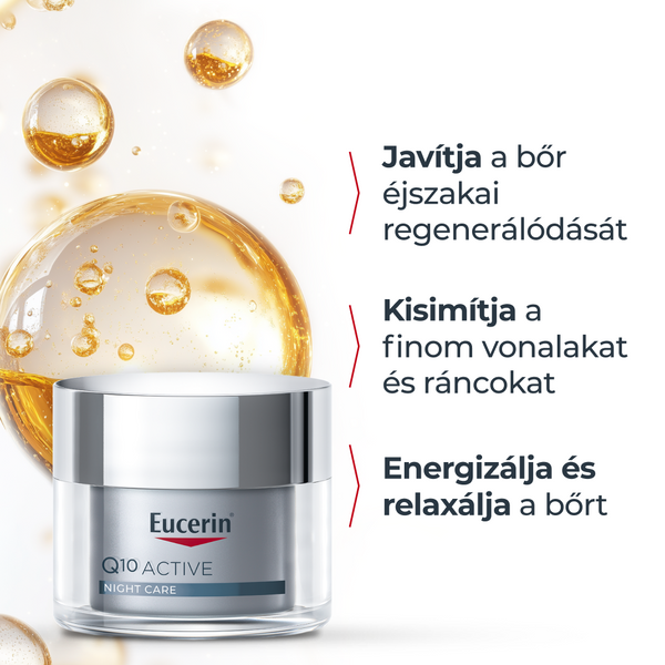Eucerin Q10 ACTIVE Ránctalanító éjszakai arckrém 50ml - Kép 8