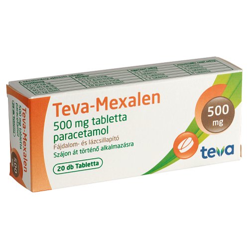 Teva-Mexalen 500 mg tabletta 20 db - Kép 2