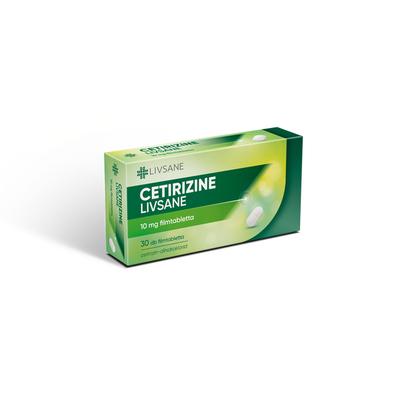 LIVSANE Cetirizine 10 mg filmtabletta 30 db - Kép