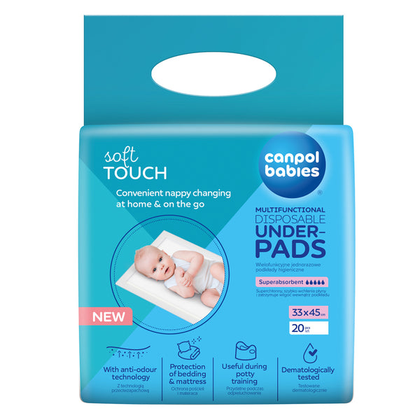 Canpol babies Multifunkciós eldobható alátét 33x45cm 20 db - Kép 1