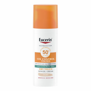Eucerin Sun Oil Control színezett napozó gél-krém arcra light SPF50+ 50ml kép