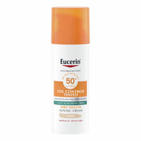 Eucerin Sun Oil Control színezett napozó gél-krém arcra light SPF50+ 50ml - Kép