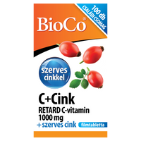 BioCo C+Cink Retard C-vitamin 1000 mg + szerves cink filmtabletta 100 db - Kép