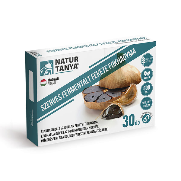 Natur Tanya Szerves Fermentált Fekete Fokhagyma 30 db - Kép