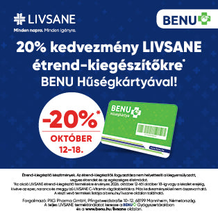 -20% LIVSANE étrend-kiegészítőkre törzsvásárlóknak