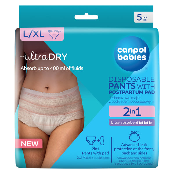 Canpol babies szülés utáni bugyipelenka 2in1 L/XL 5 db - Kép 3
