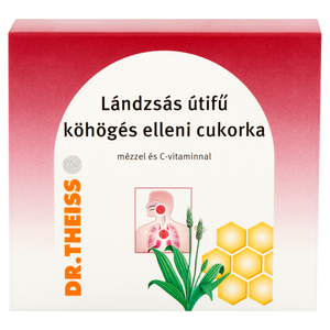 Dr.Theiss Lándzsás útifű köhögés elleni cukorka mézzel és C-vtaminnal 50g kép