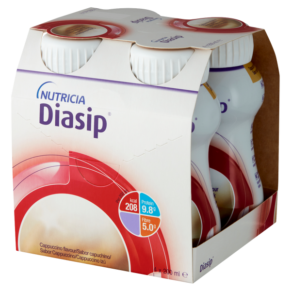 Nutricia Diasip cappuccino ízű speciális gyógyászati célra szánt élelmiszer 4x200ml - Kép 1