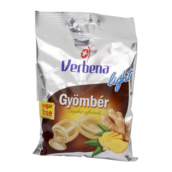 Verbena gyömbér cukormentes keménycukor 60g - Kép