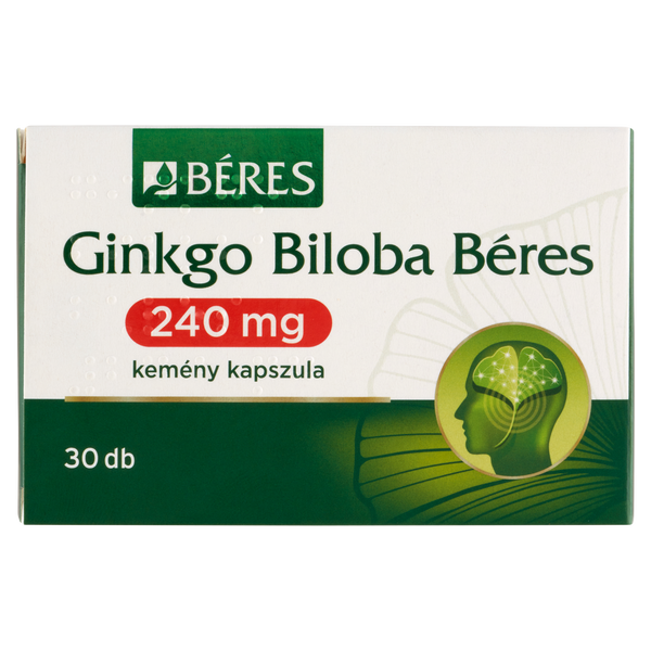 Béres Ginkgo Biloba 240mg kemény kapszula 30 db - Kép 2