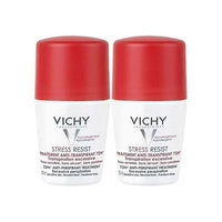 Vichy Stress Resist Izzadságszabályozó golyós dezodor Duopack 2 x50ml - Kép