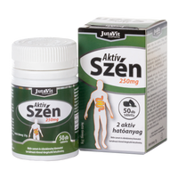 JutaVit Aktív szén 250 mg tabletta 50 db - Kép