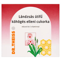 Dr.Theiss Lándzsás útifű köhögés elleni cukorka mézzel és C-vtaminnal 50g - Kép