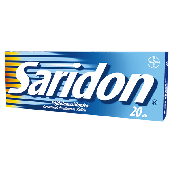Saridon fájdalomcsillapító tabletta 20 db - Kép