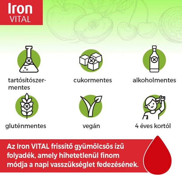 Hübner IronVital vaskészítmény vitaminokkal 250ml - Kép 7