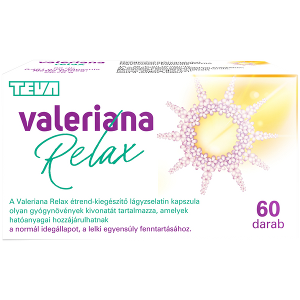 Valeriana Relax Gyógynövénykivonat kapszula 60 db - Kép 1