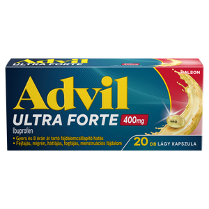 Advil Ultra Forte 400mg lágy kapszula 20 db kép