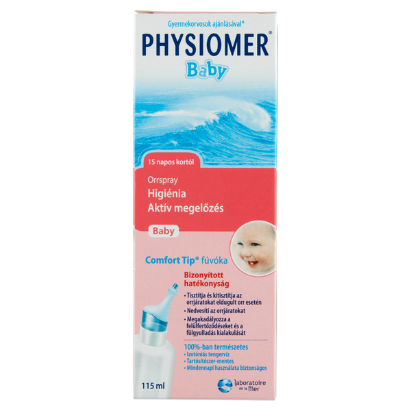 Physiomer orröblítő oldat csecsemő 115ml - Kép 2