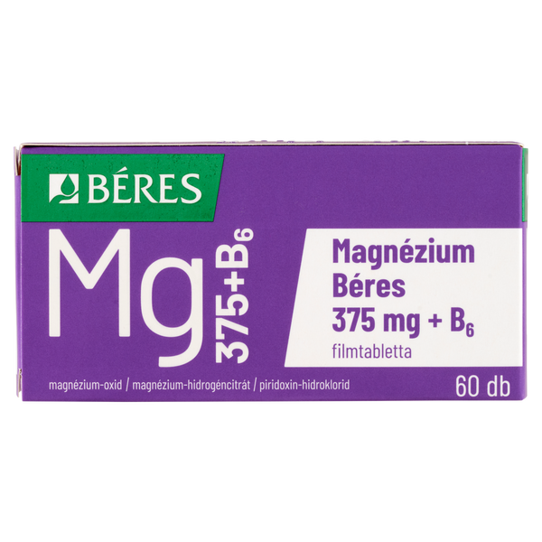 Béres Magnézium 375 mg + B6 filmtabletta 60 db - Kép 1
