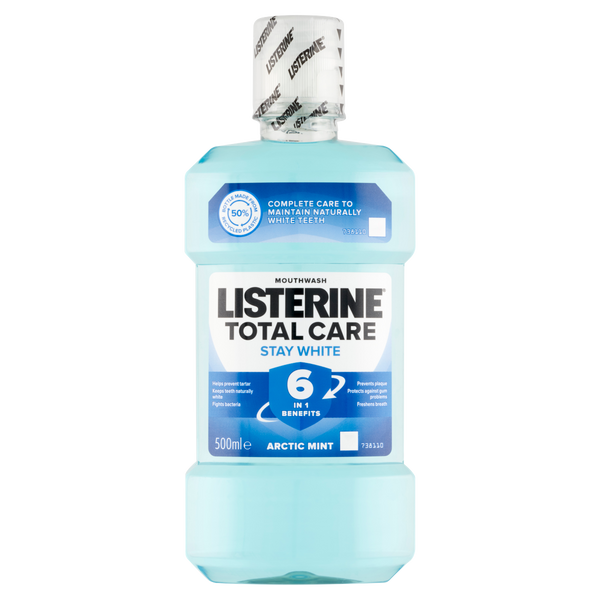 Listerine Total Care Stay White szájvíz 500ml - Kép