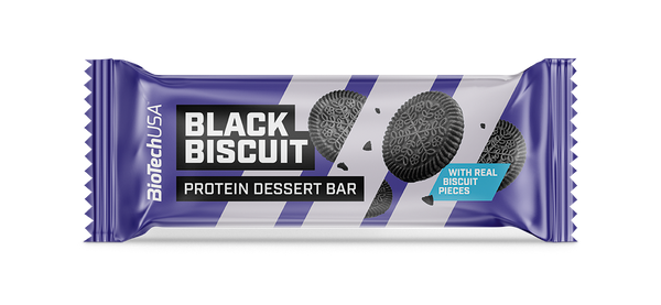 BioTechUsa Protein Dessert Bar Black Biscuit 50g - Kép 1