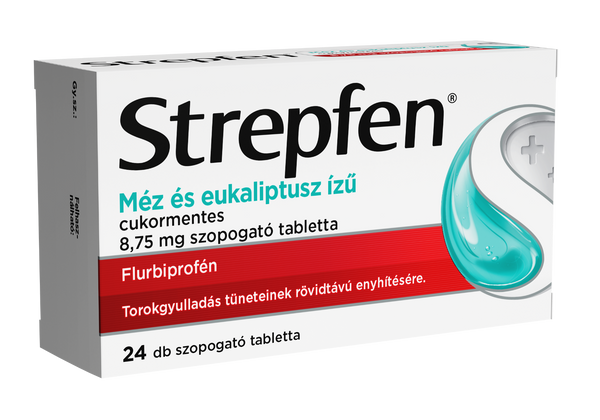 Strepfen méz és eukaliptusz ízű cukormentes 8,75 mg szopogató tabletta 24 db - Kép 2