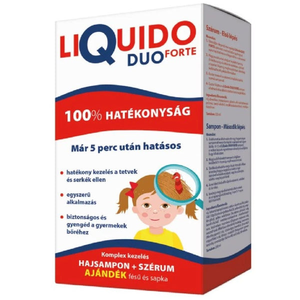 Liquido DuoForte sampon és szérum fejtetű serkeirtó 200+125 ml - Kép