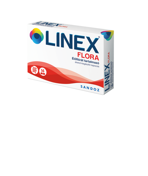 Linex Flora élőflórát tartalmazó étrend-kiegészítő kapszula 14 db - Kép