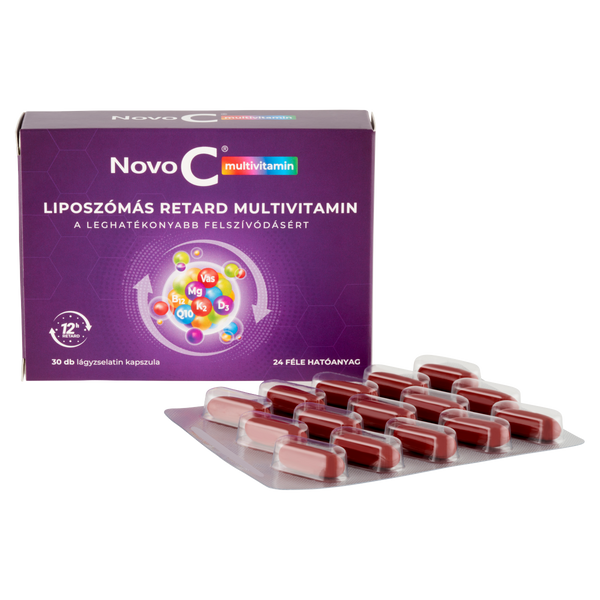 Novo C Multivitamin liposzómás retard multivitamin kapszula 30 db - Kép 4