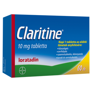 Claritine 10mg tabletta 60 db kép