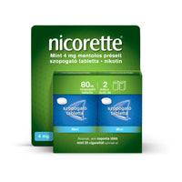 Nicorette Mint 4 mg szopogató tabletta mentolos 80 db - Kép