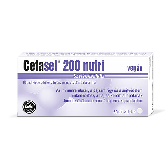 Cefasel 200 Nutri Szelén tabletta 20 db - Kép