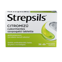 Strepsils citromízű cukormentes szopogató tabletta 36 db - Kép