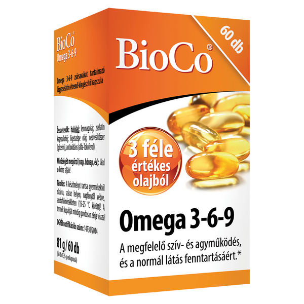 BioCo Omega 3-6-9 lágyzselatin kapszula 60 db - Kép 2