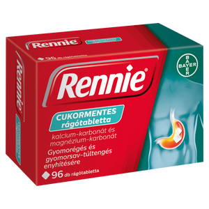 Rennie cukormentes rágótabletta 96 db kép