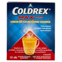 Coldrex MaxGrip citrom ízű por belsőleges oldathoz 10 db - Kép
