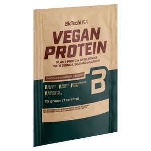 BioTechUSA Vegan Protein csokoládé-fahéj ízű 25g kép