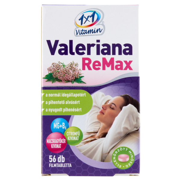 VitaPlus 1x1 Vitamin Valeriana ReMax filmtabletta 56 db - Kép