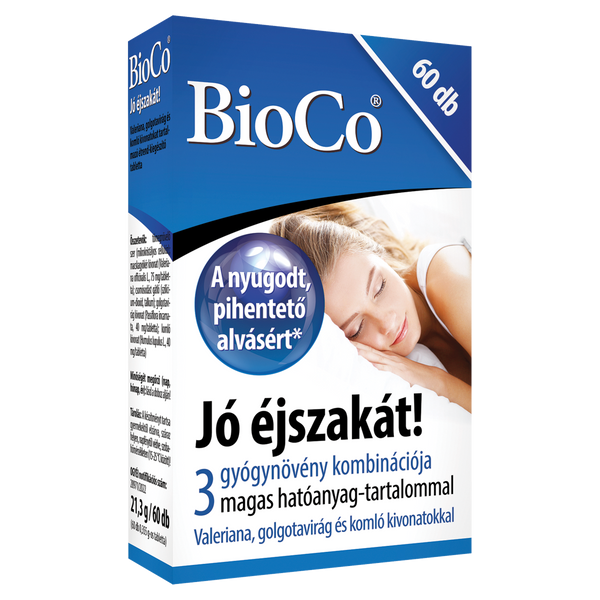 BioCo Jó éjszakát! étrend-kiegészítő tabletta 60 db - Kép 1