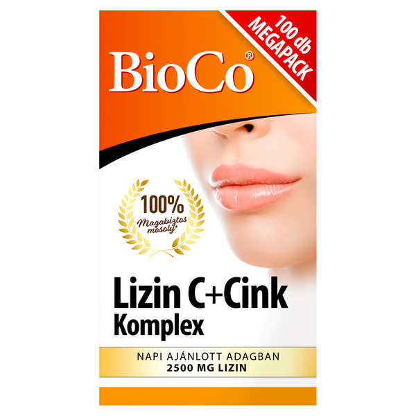 BioCo Lizin C + Cink Komplex étrend-kiegészítő tabletta 100 db - Kép 2