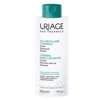 Uriage Termál micellás arctisztító/sminkeltávolító zsíros bőrre 500ml - Kép