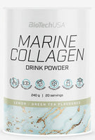 BioTechUsa Marine Collagen italpor zöld tea citrom 240g - Kép