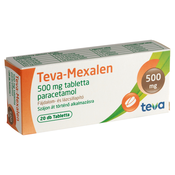 Teva-Mexalen 500 mg tabletta 20 db - Kép 4