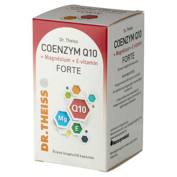 Dr.Theiss Coenzym Q10 +Mg+E vitamin étrend-kiegészítő kapszula FORTE 60 db - Kép 2