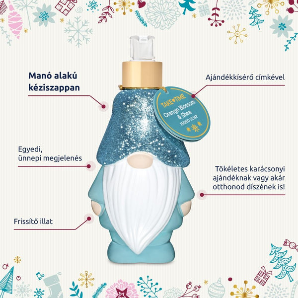 TAKE TIME Narancsvirág és Shea folyékony kéziszappan (Manó) 300ml - Kép 1