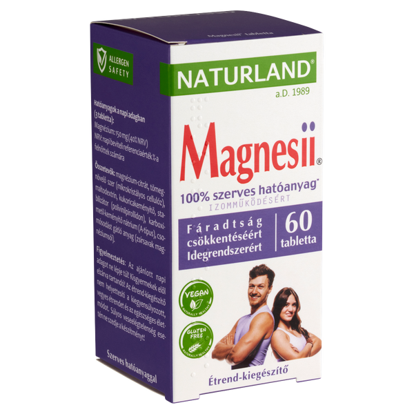 NATURLAND Magnesii® étrend-kiegészítő tabletta 60 db - Kép 4