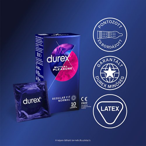 Durex Mutual Pleasure óvszer 10 db - Kép 2